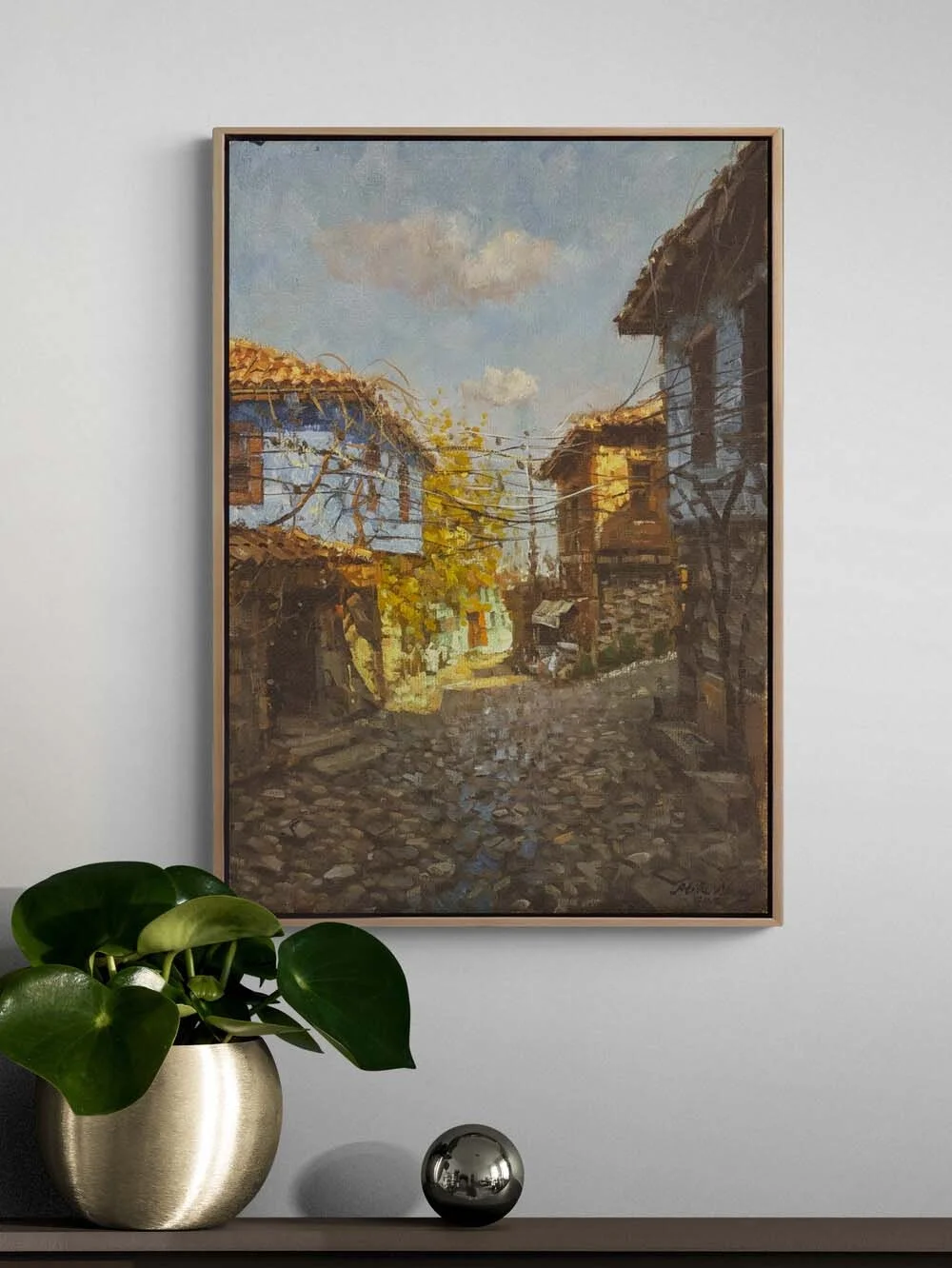 Anadolu’da Bir Gün Yağlı Boya Tablosu