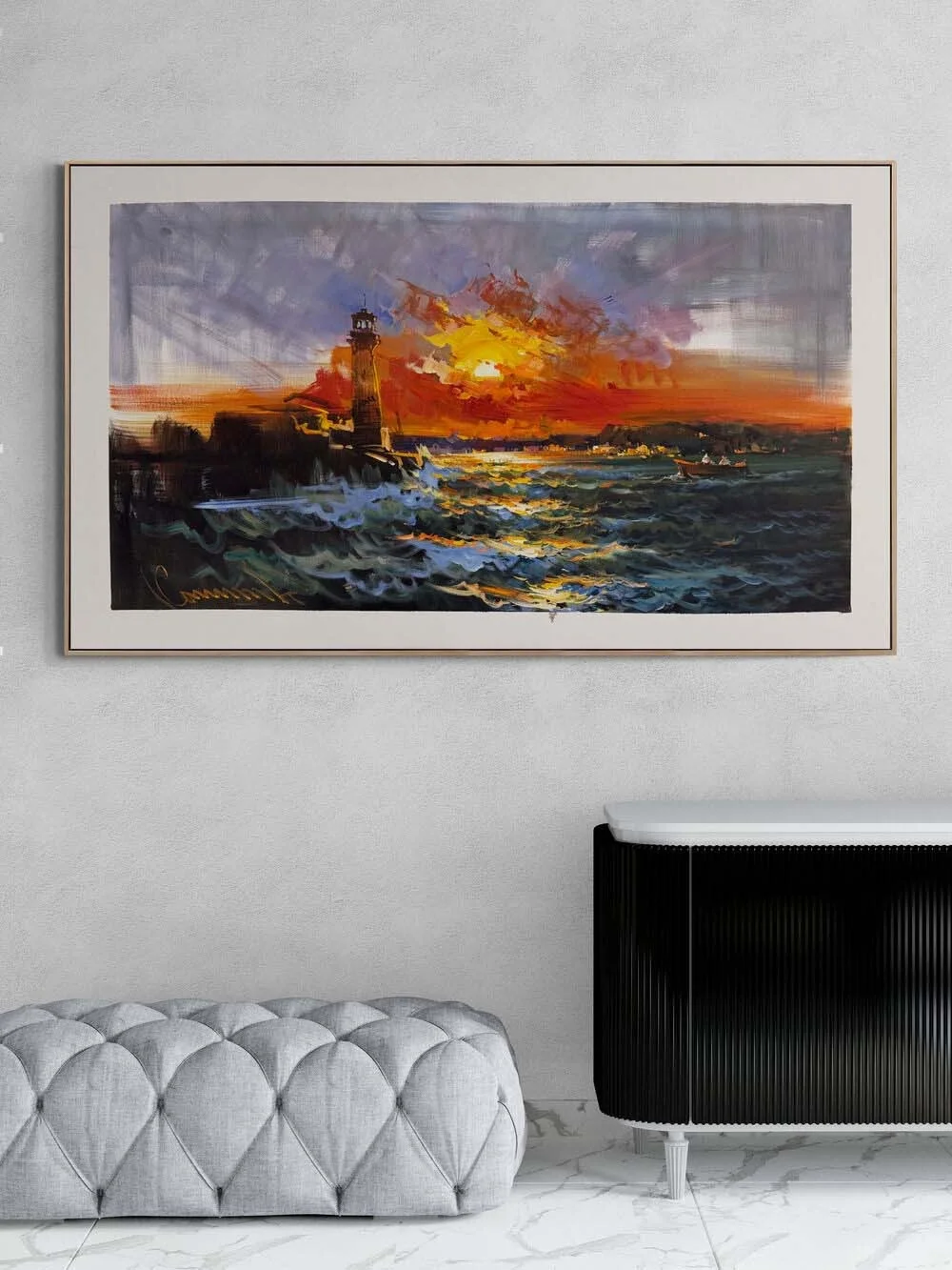 Son Gün Batımı Yağlı Boya Tablosu