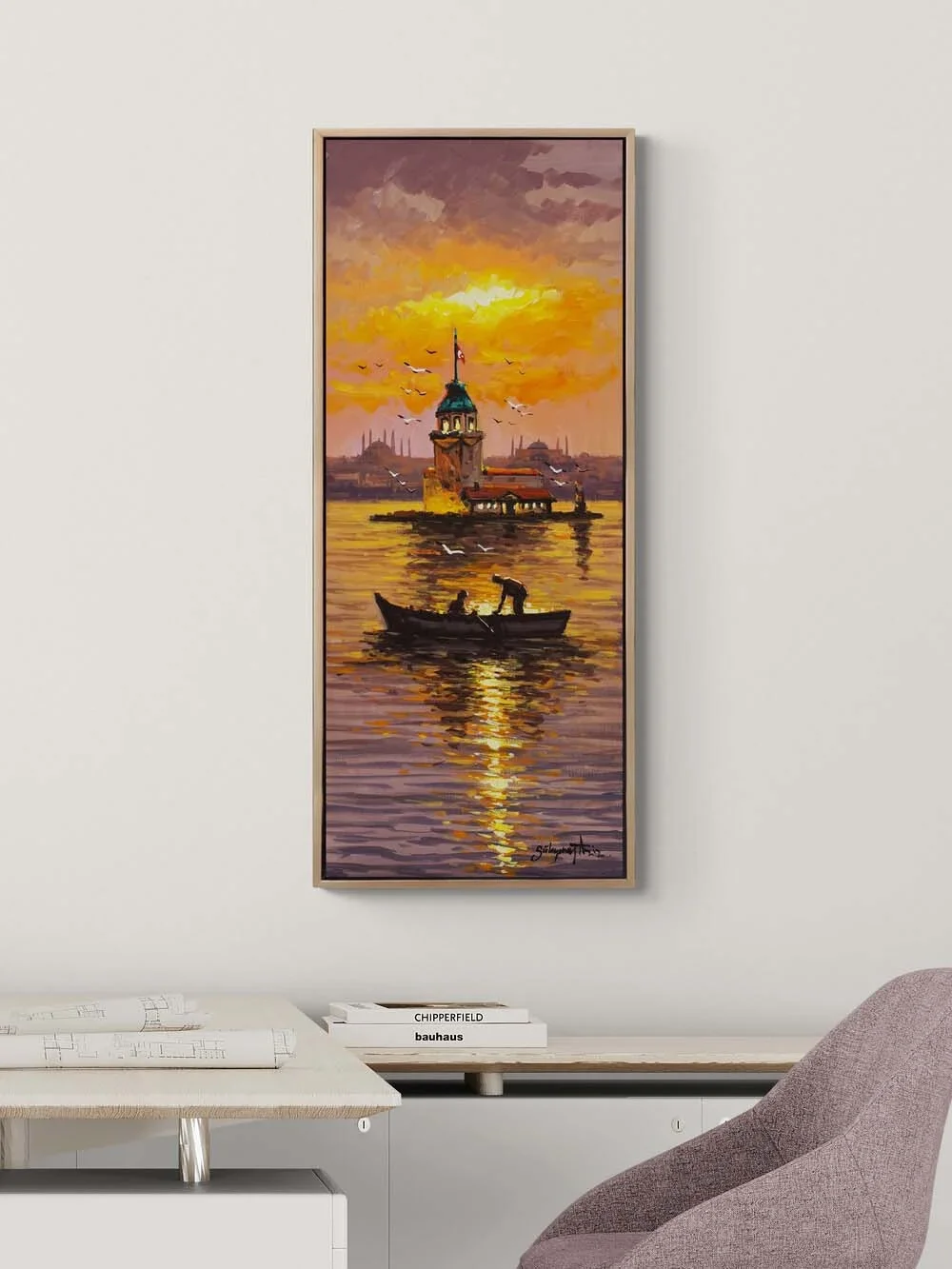 Reflections in Üsküdar Oil Painting