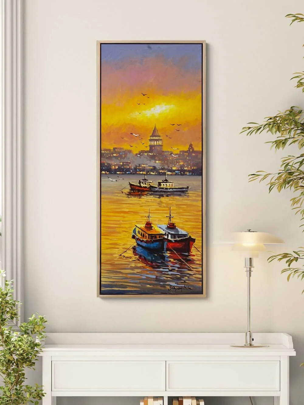 Golden Traces of Evening Oil Painting