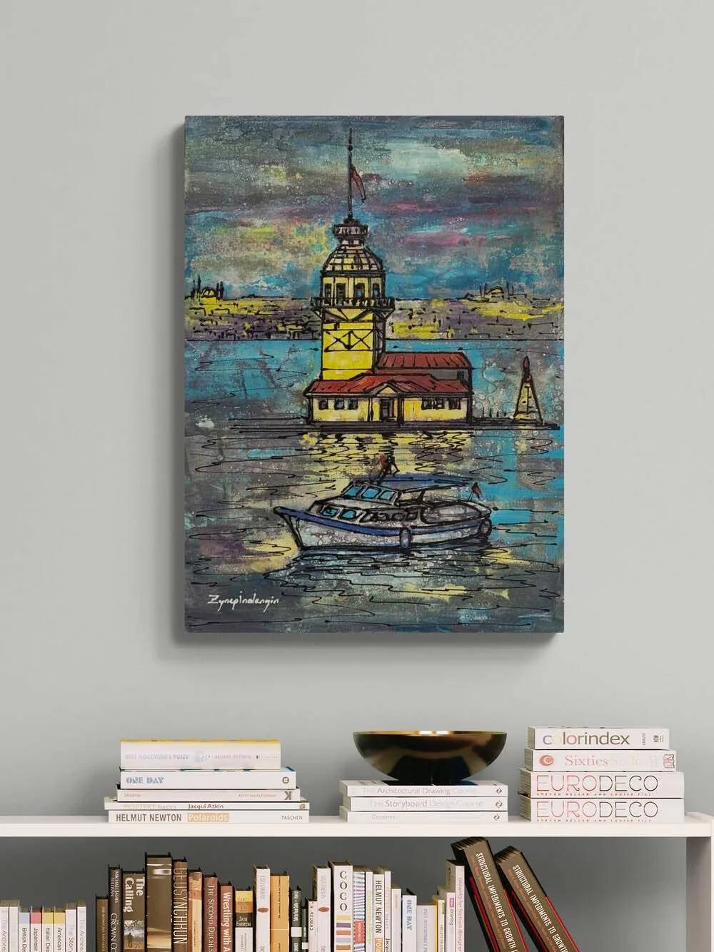 Evening at the Maiden’s Tower Oil Painting