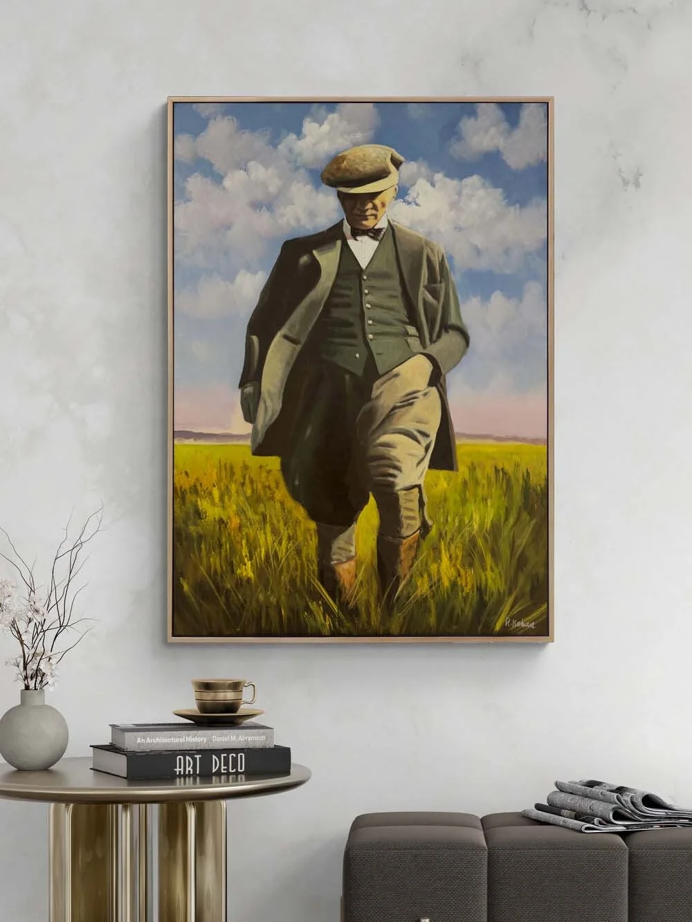 Atatürk’ün Işığında Yağlı Boya Tablosu