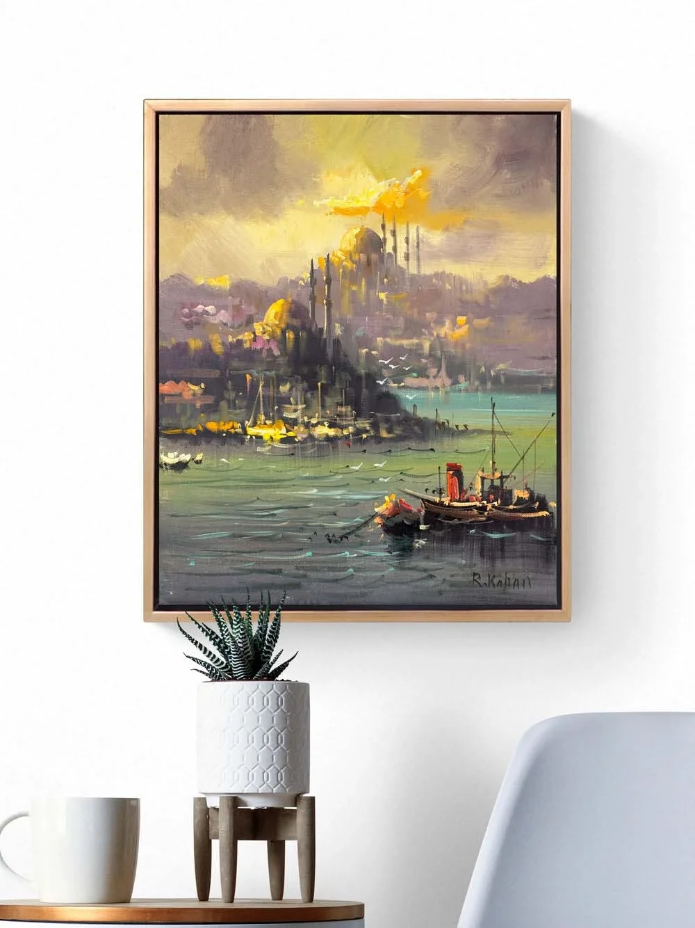 Boğaz Rüyası Yağlı Boya Tablosu