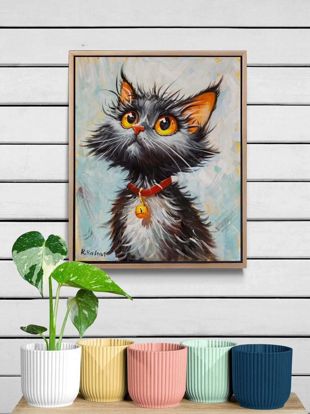 Masum Gözler Yağlı Boya Tablosu