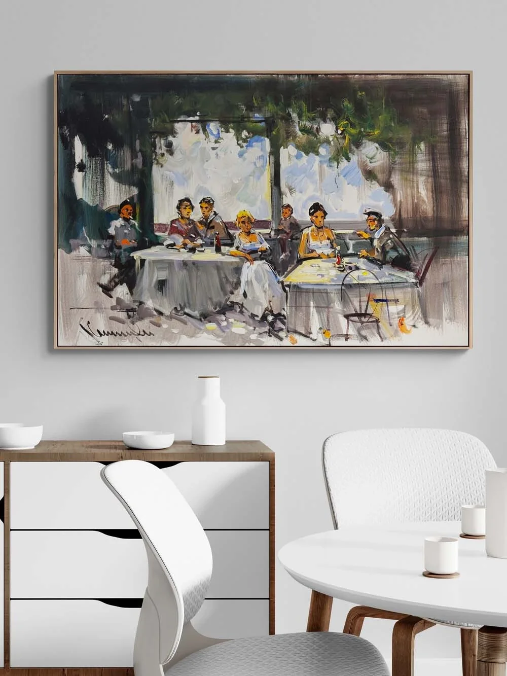 Akşamüstü Masası Yağlı Boya Tablosu