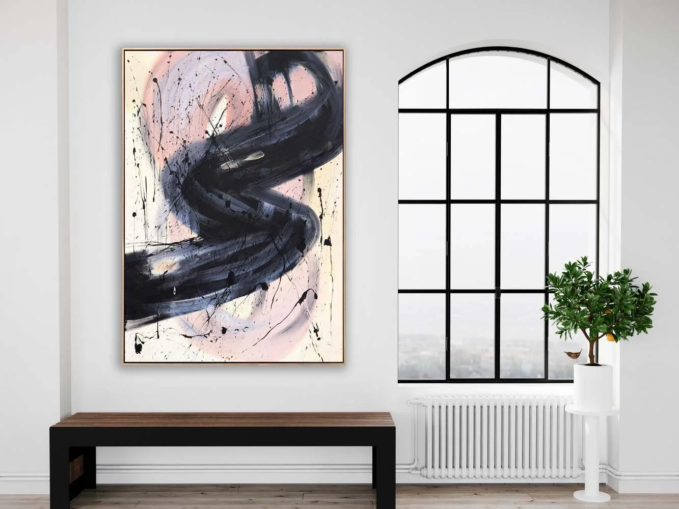 Ecru Reflections Custom Order Abstract Oil Painting