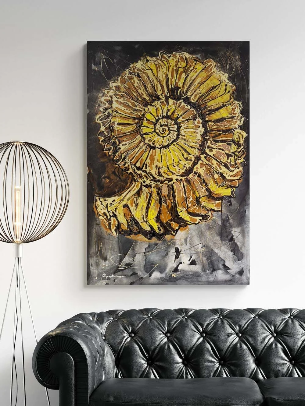 Ammonit Yağlı Boya Tablosu