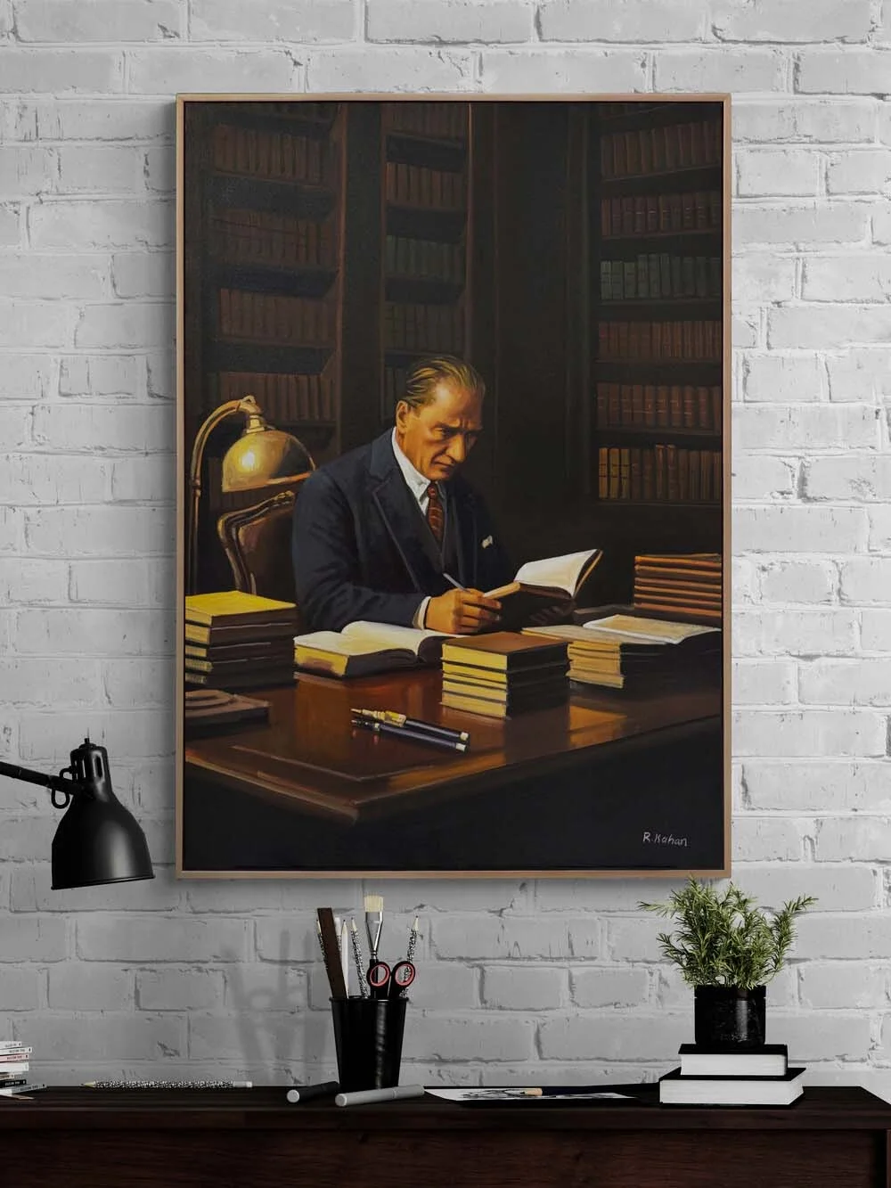 Asil Duruş Atatürk Yağlı Boya Tablosu