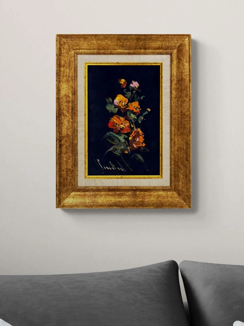 Ateş Çiçeği Yağlı Boya Tablosu