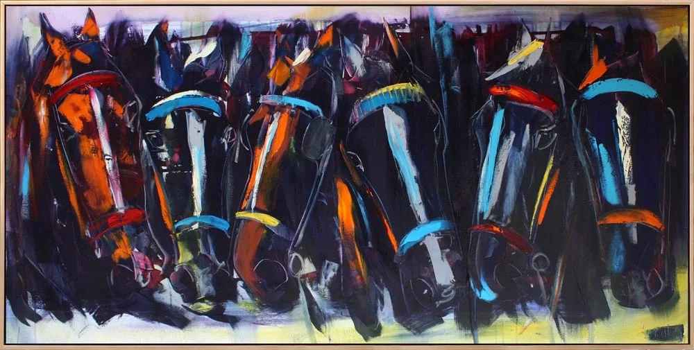 Atların Kardeşliği Yağlı Boya Tablosu