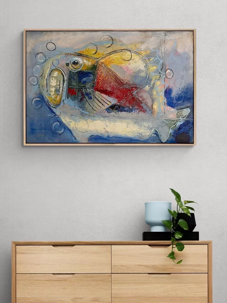 Balloon Fish Oil Painting