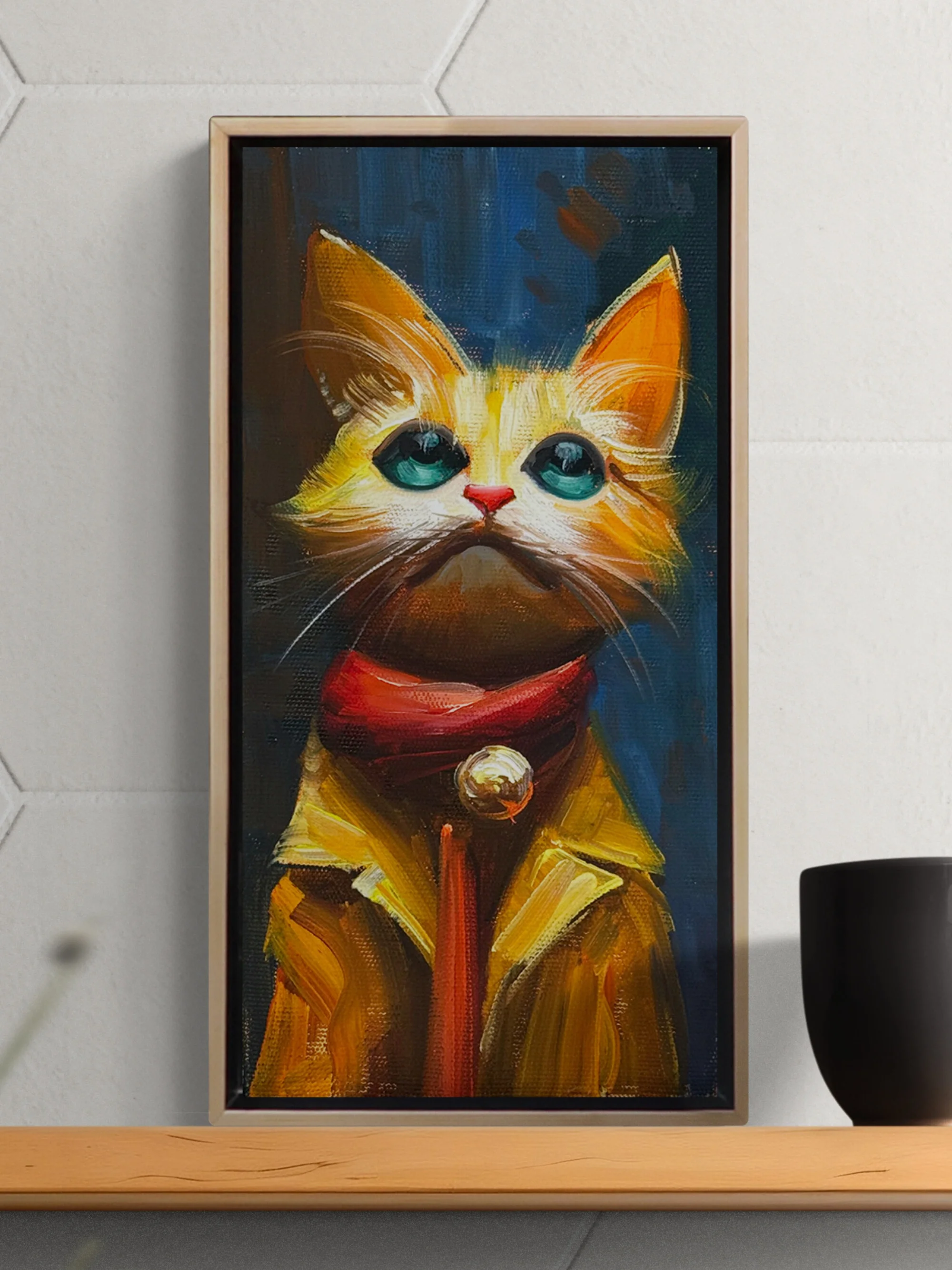 The Gentleman Cat Oil Painting