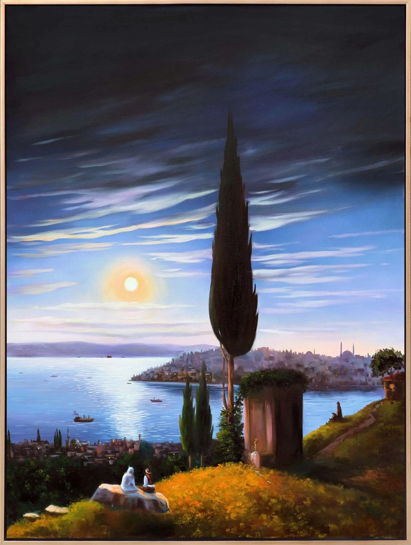 Gazing at the Bosphorus Oil Painting