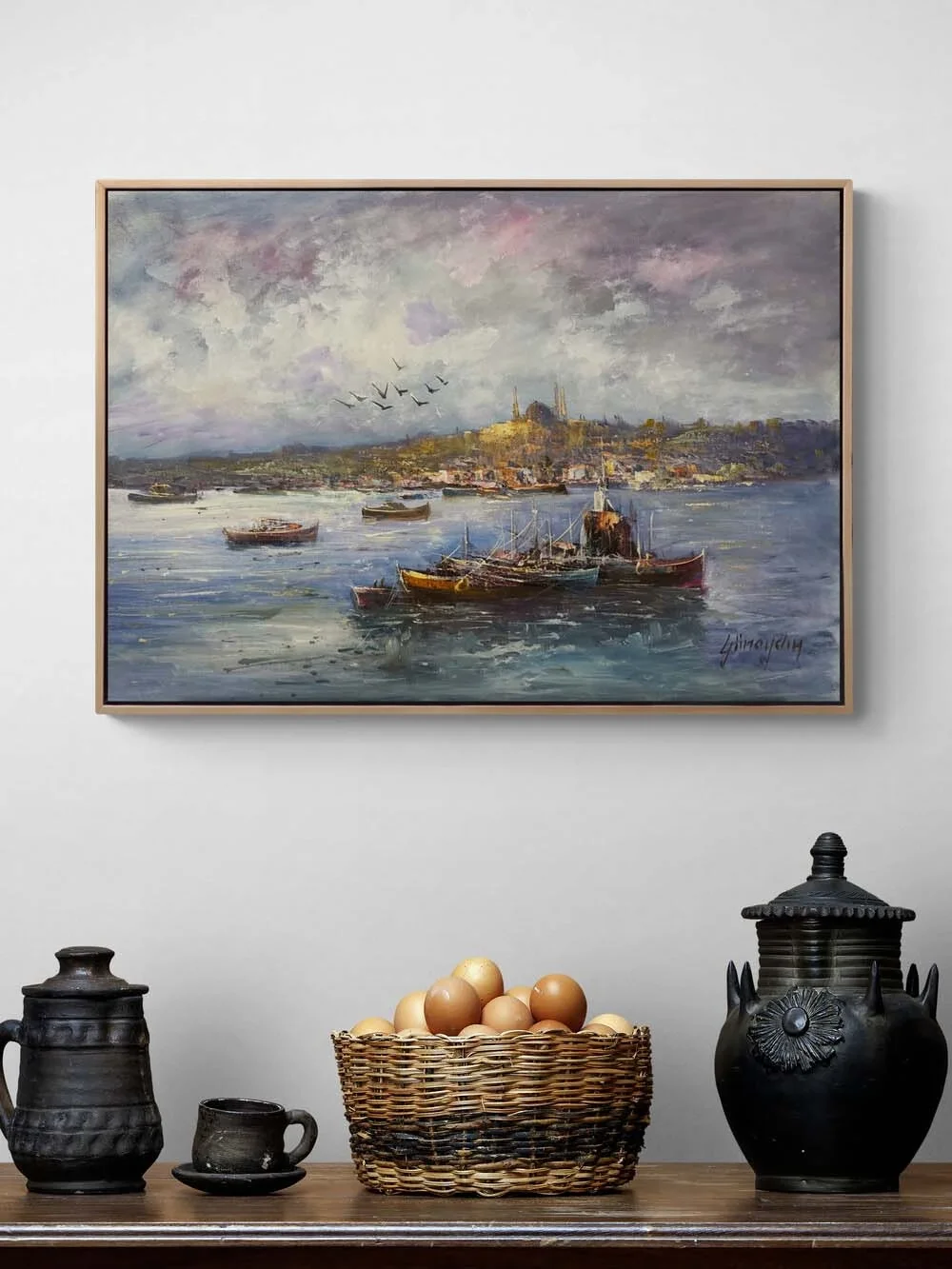 A Morning on the Bosphorus Oil Painting