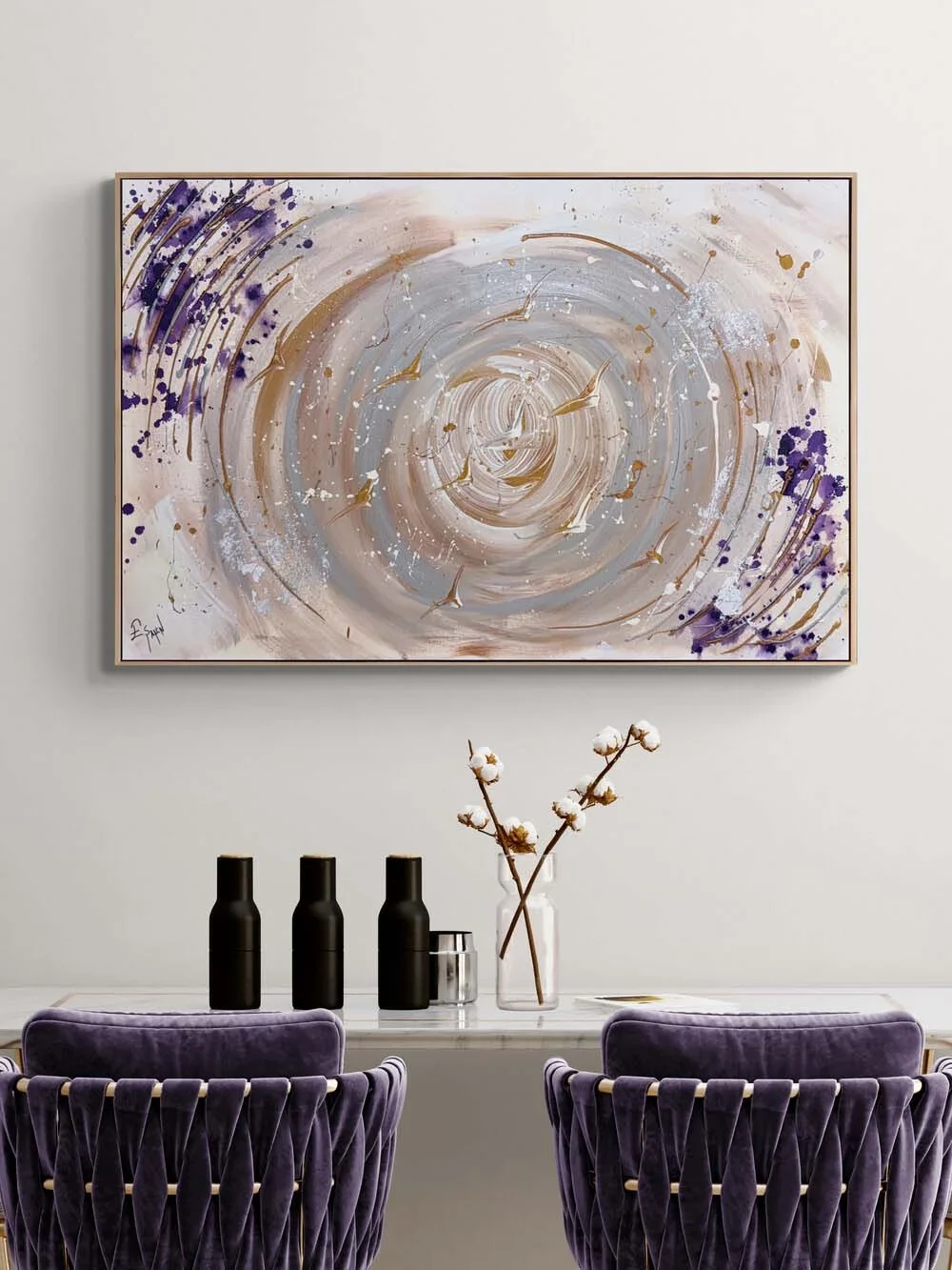 Boşlukta Bir An Yağlı Boya Tablosu