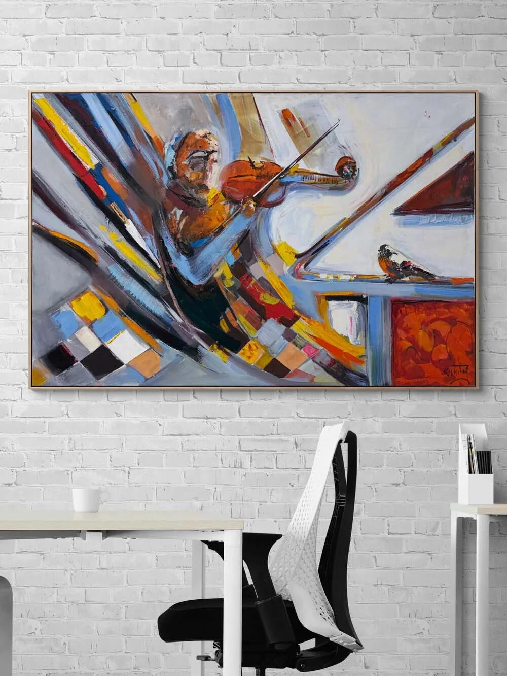 Play, Violinist Oil Painting