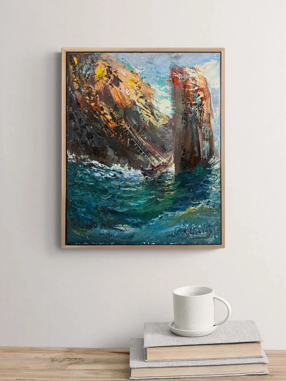 Waves and Silence Oil Painting