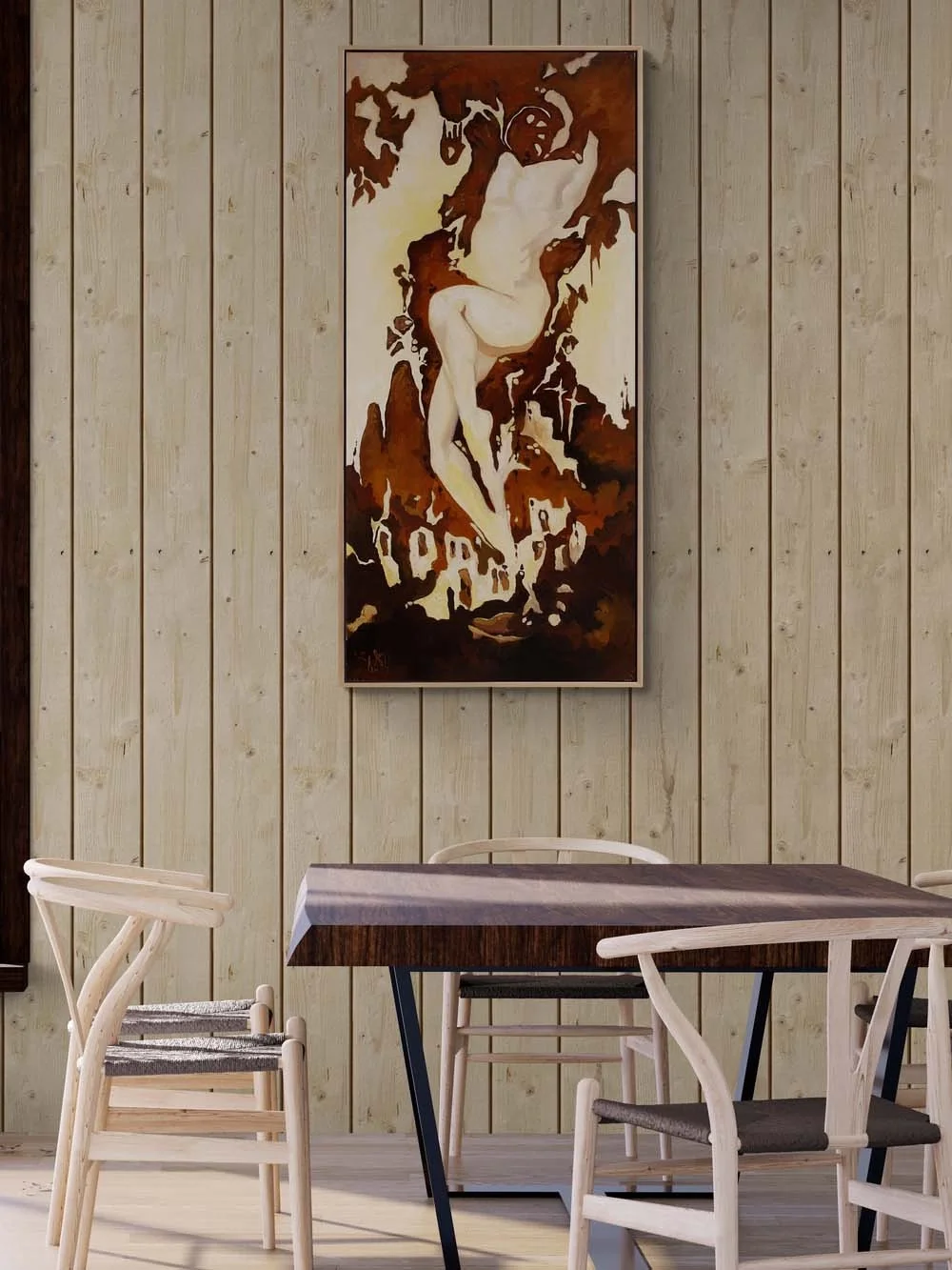 Depth Perception Oil Painting | Simurg Art Gallery