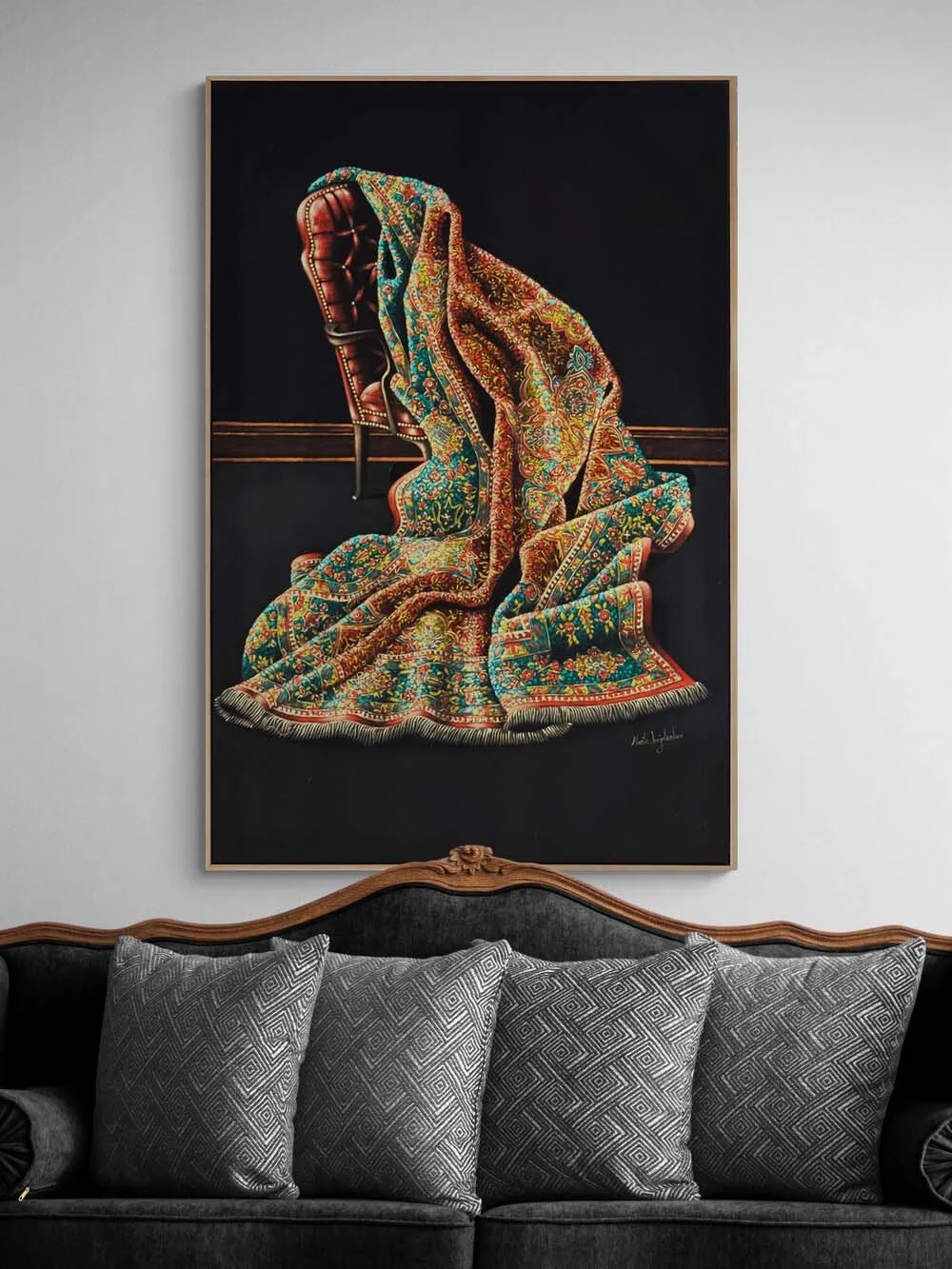 Desenlerin Hafızası Yağlı Boya Tablosu