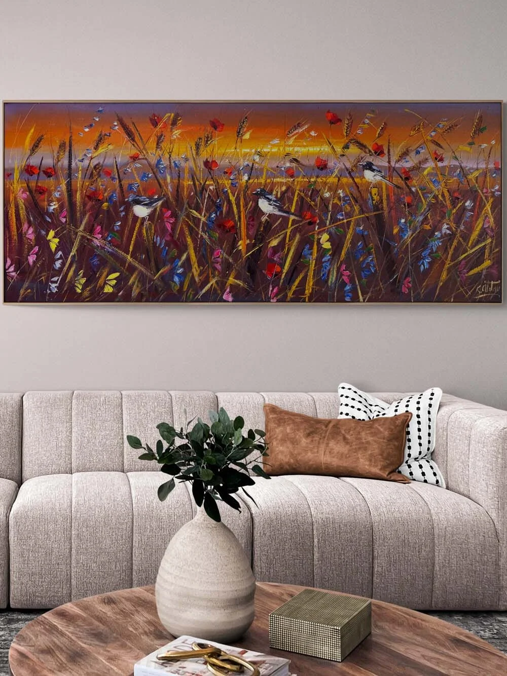 Doğanın Dokusu Yağlı Boya Tablosu