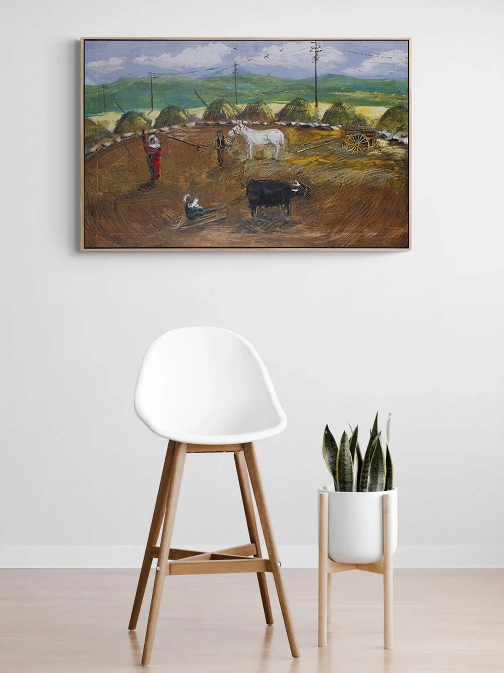 Ekmek Mücadelesi Yağlı Boya Tablosu