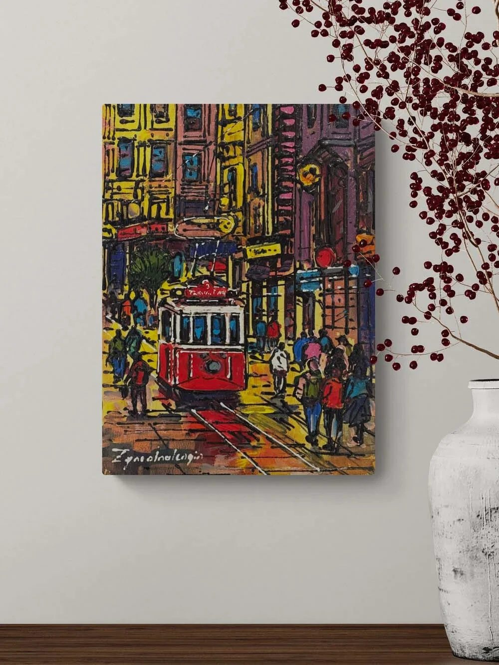 Eskiden Taksim Yağlı Boya Tablosu