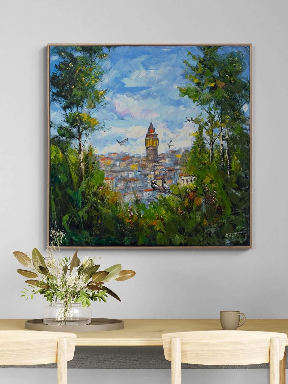 Galatas View Oil Painting