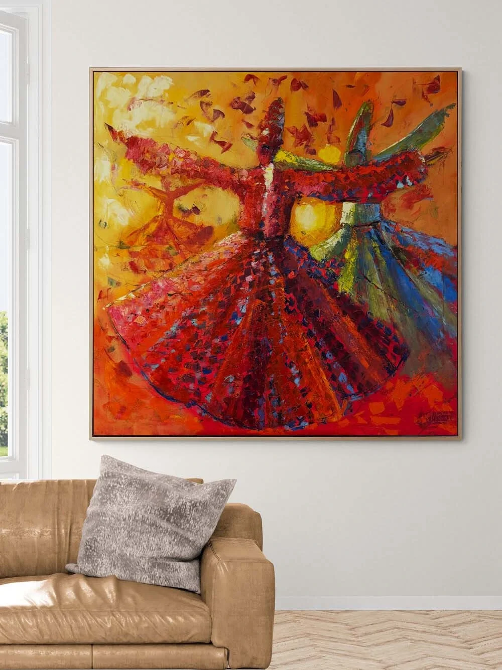 Whirling Dervish of Poppies Oil Painting