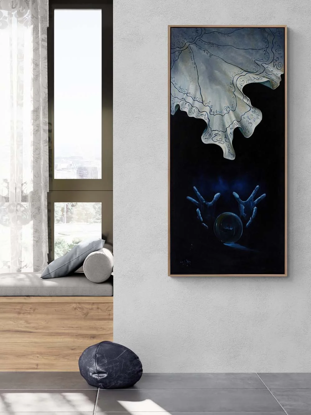 Behind the Mystery Oil Painting |Simurg Art Gallery