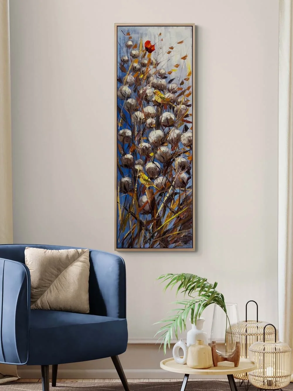 Göğe Bakan Beyazlar Yağlı Boya Tablosu