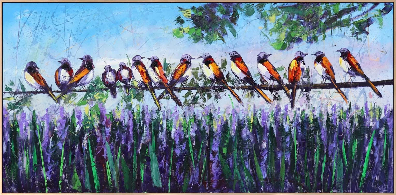 Whispers from the Sky Oil Painting | Simurg Art Gallery