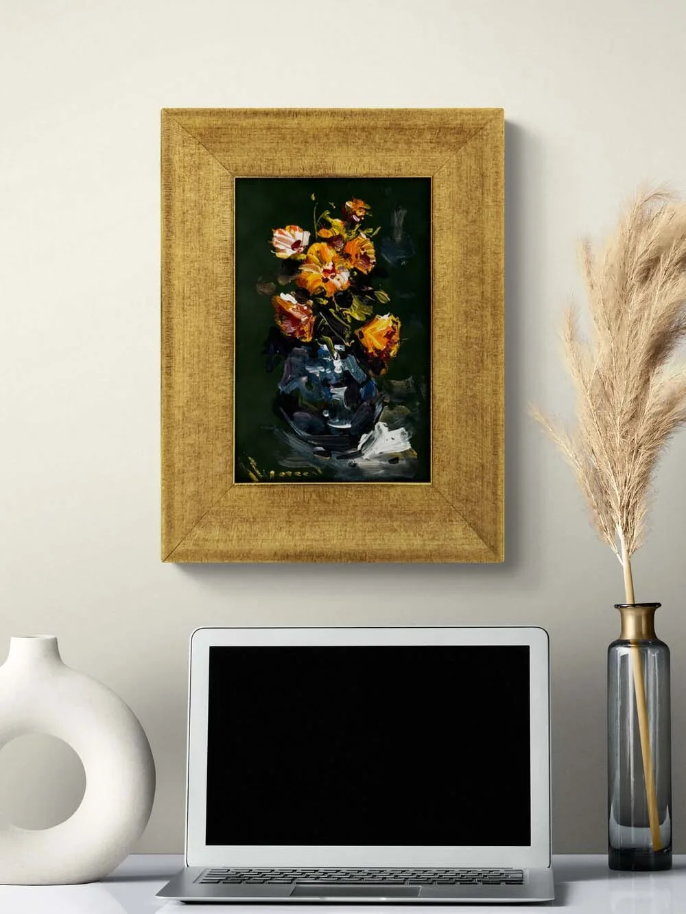 Gölgede Filiz Yağlı Boya Tablosu