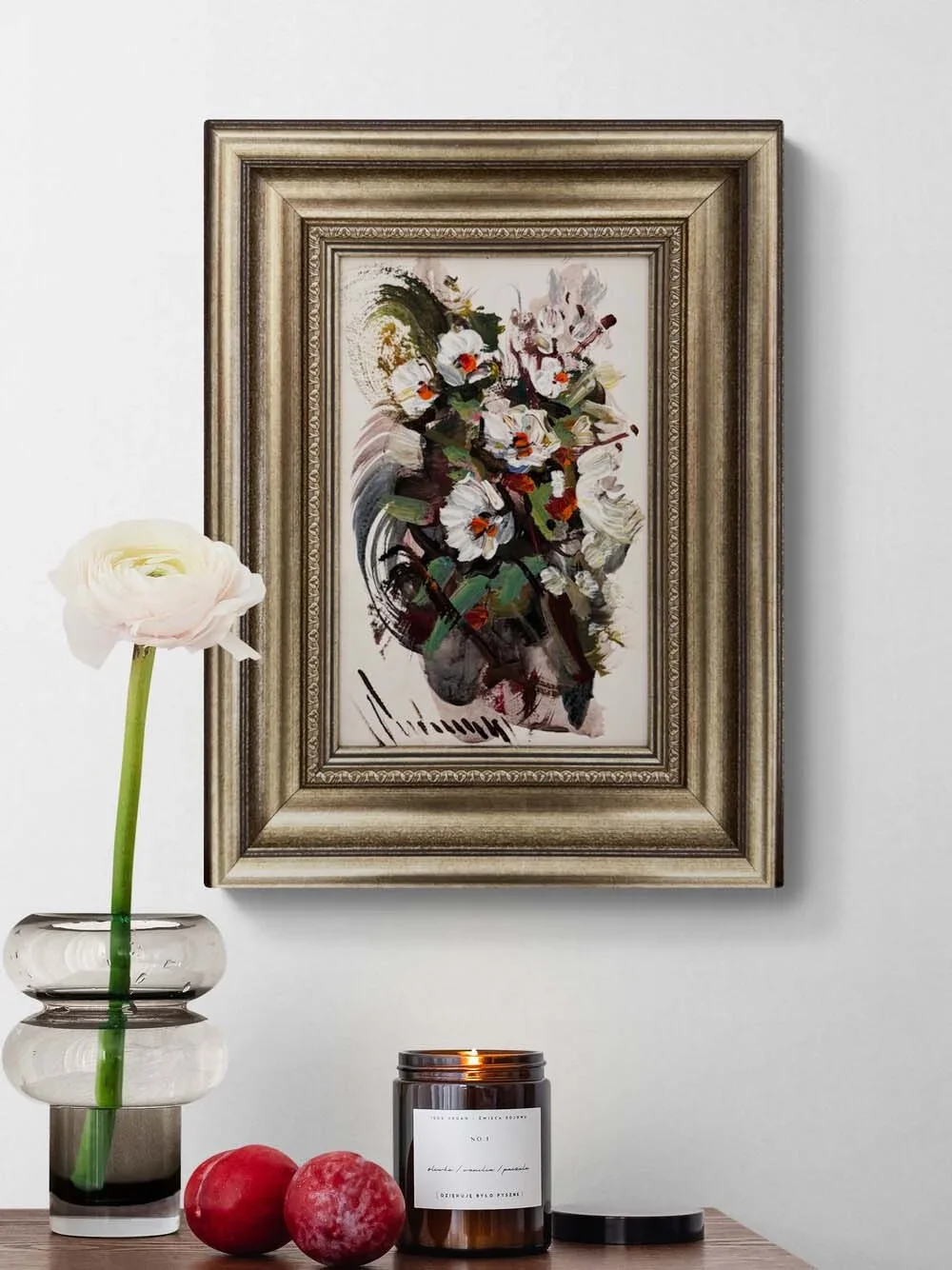 Gölgede Filizler Yağlı Boya Tablosu