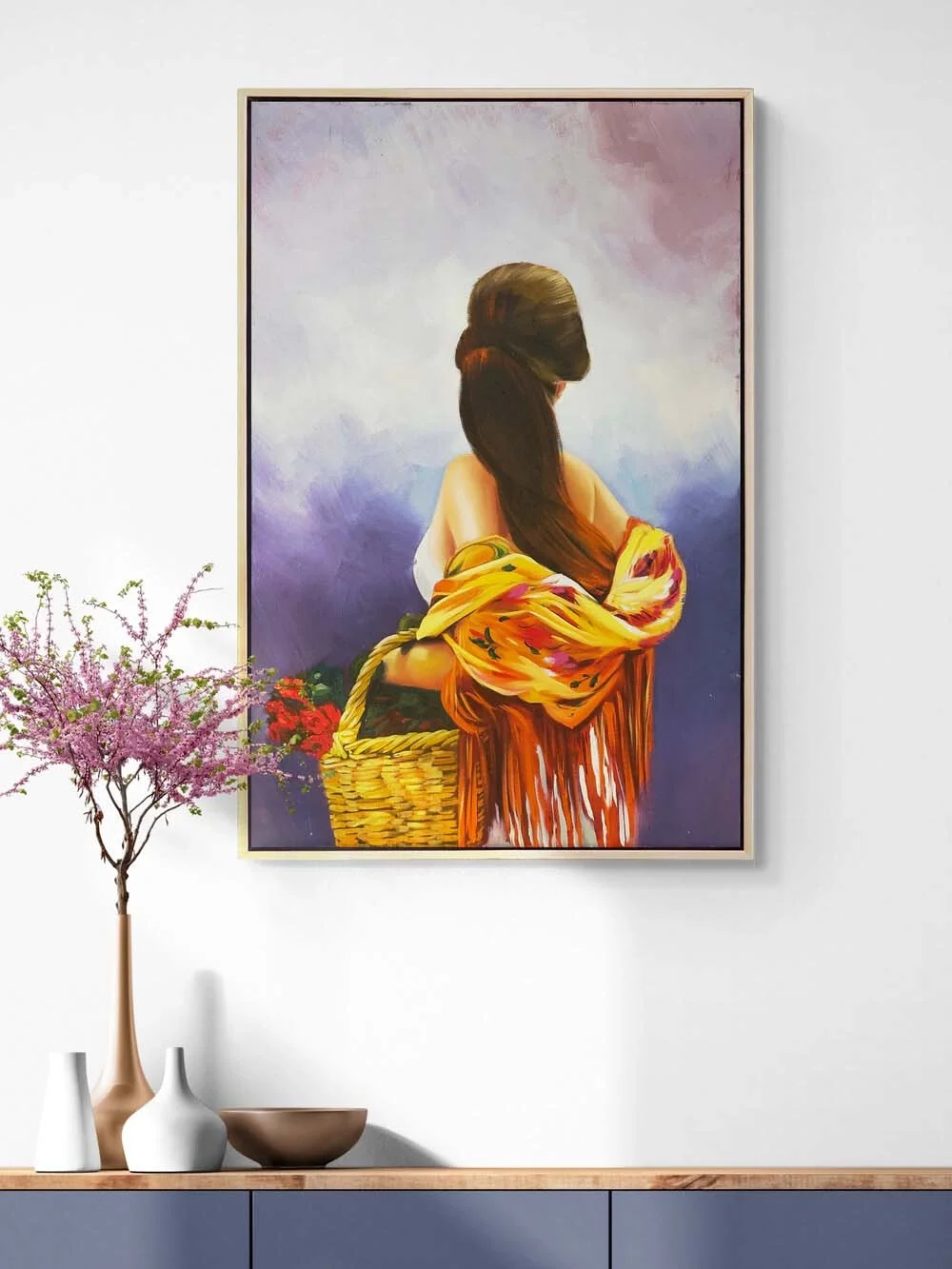 Güllü Güzel Yağlı Boya Tablosu