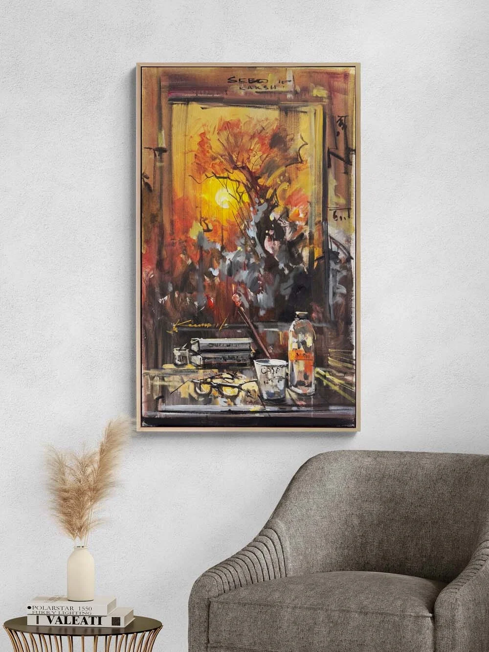 Hatıralı Masa Yağlı Boya Tablosu