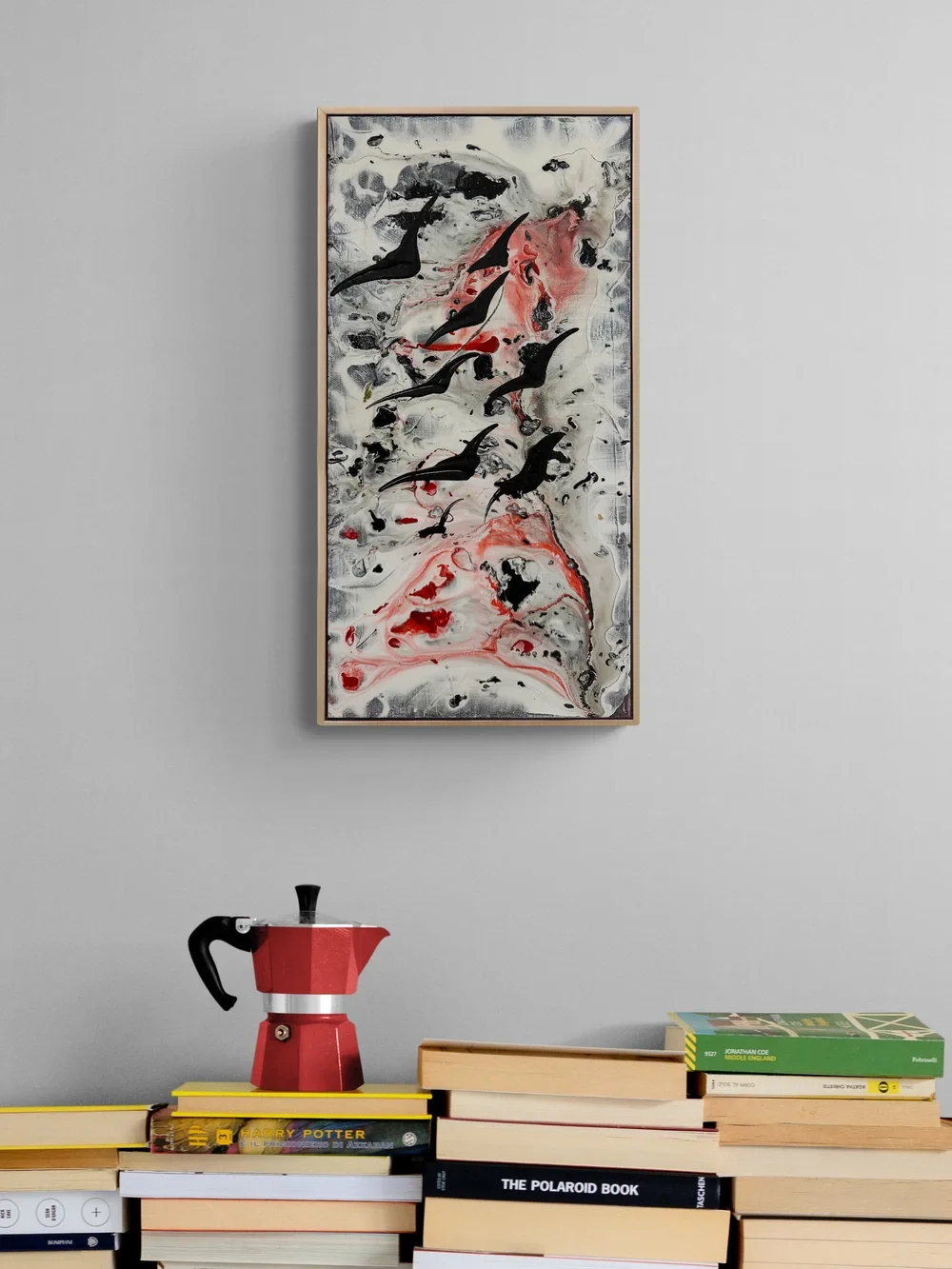 Hayallerde Kuşlar Yağlı Boya Tablosu