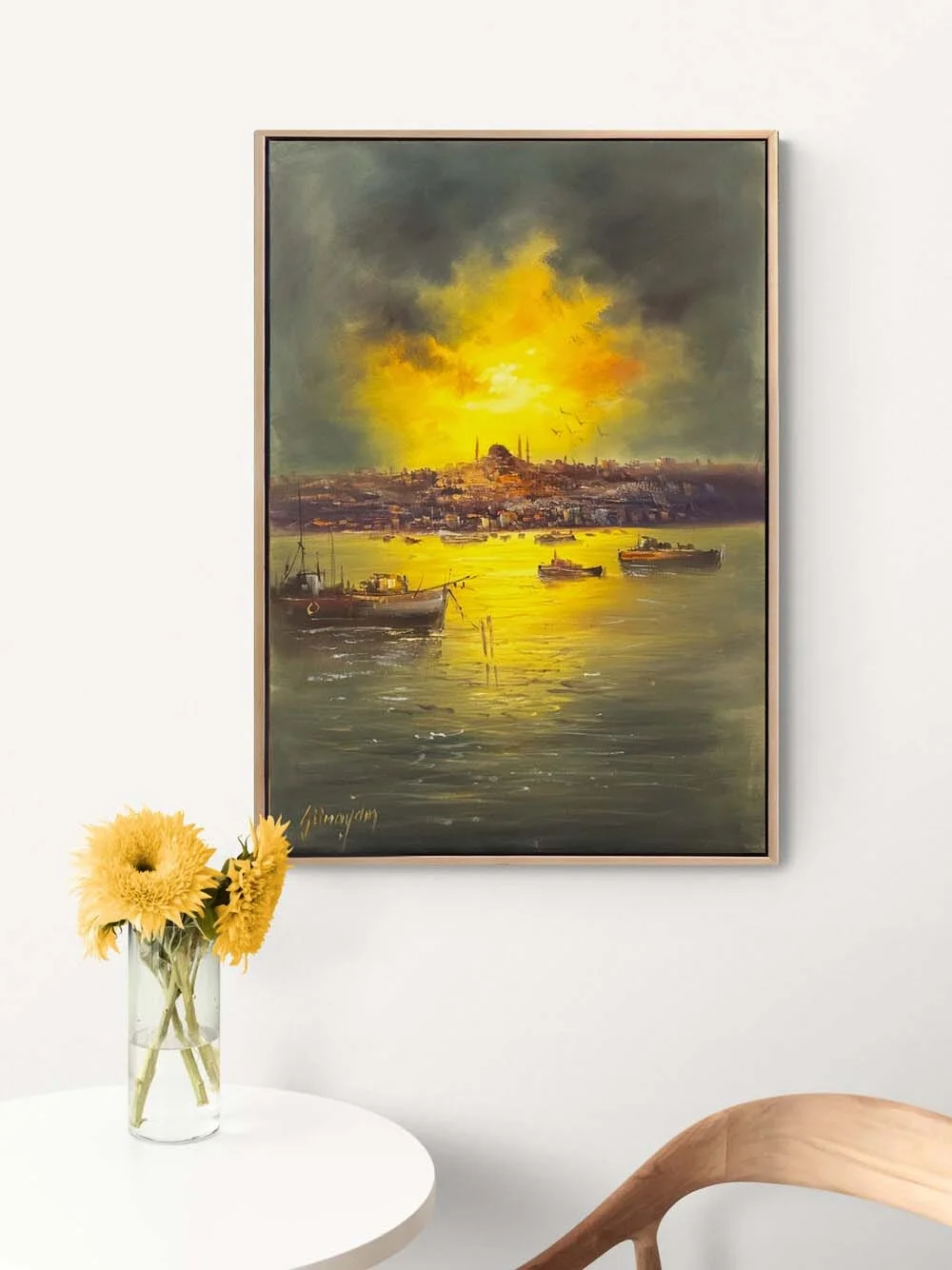 The Bosphorus on the Horizon Oil Painting