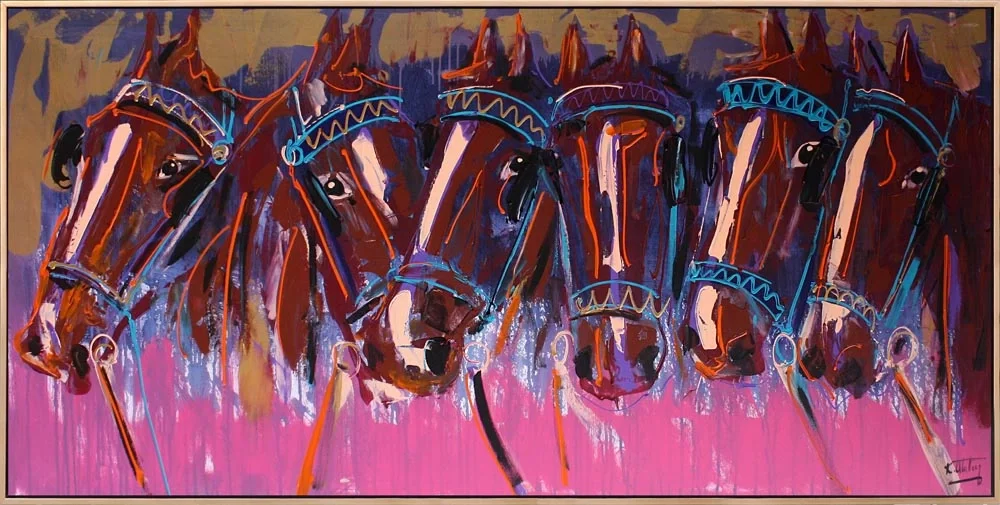 Buddies Oil Painting