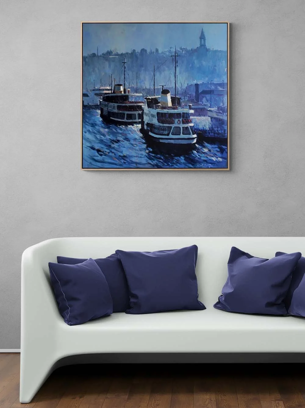 Karaköy İskelesi Yağlı Boya Tablosu