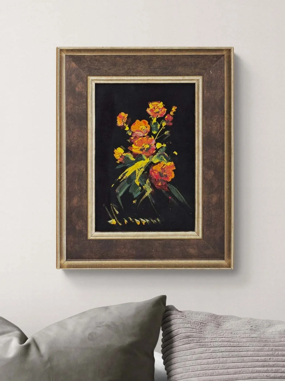 Karanlığa Dokunan Renk Yağlı Boya Tablosu