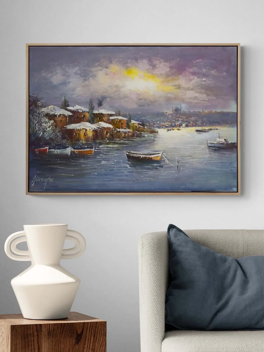 Winter Istanbul Oil Painting
