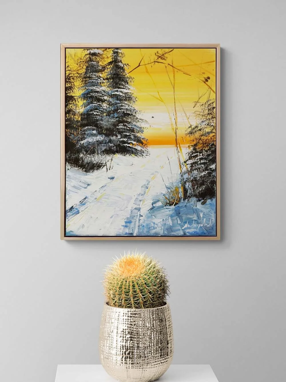 What Winter Reminds Us Of Oil Painting