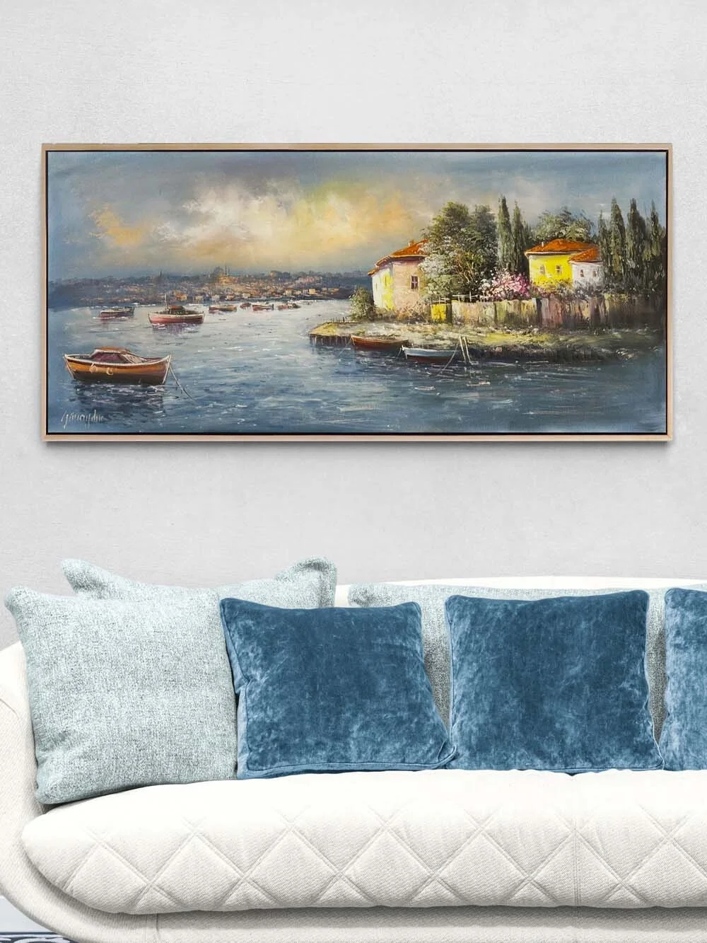 Tranquility Washing Ashore Oil Painting