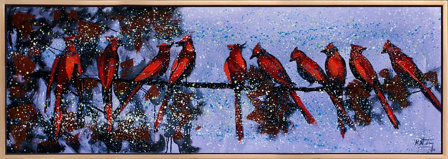 Kral Kuşları Yağlı Boya Tablosu