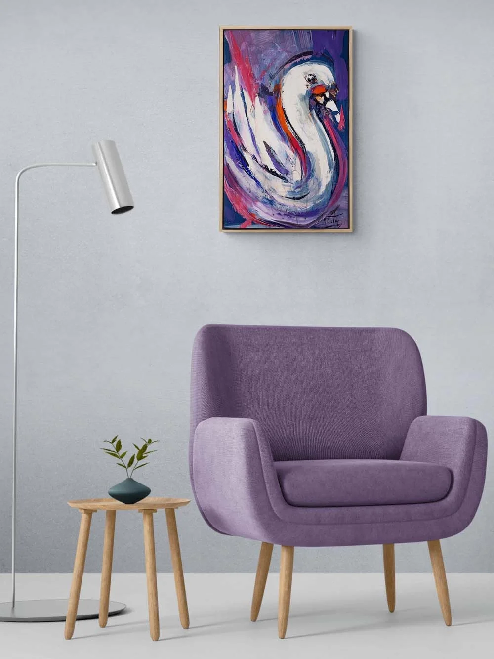 Kuğu Yağlı Boya Tablosu