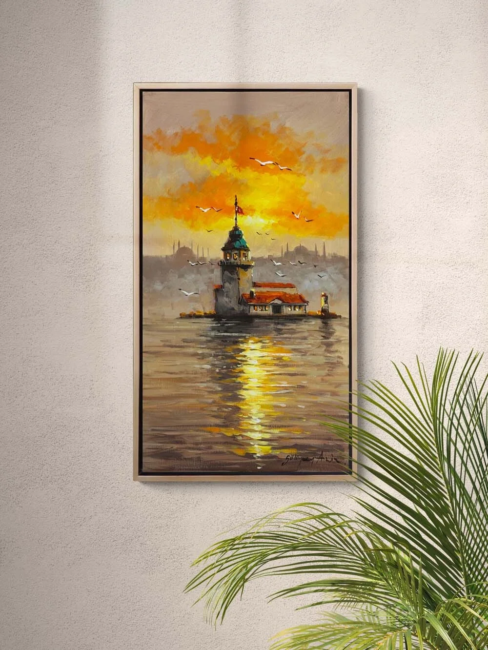 Kuleye Doğru Yağlı Boya Tablosu