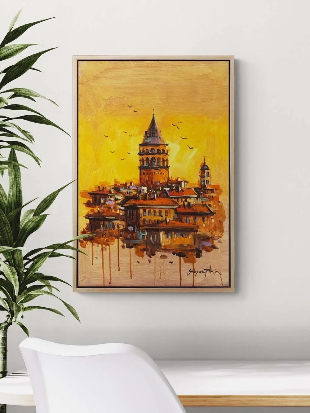 Kuleye Doğru Yağlı Boya Tablosu