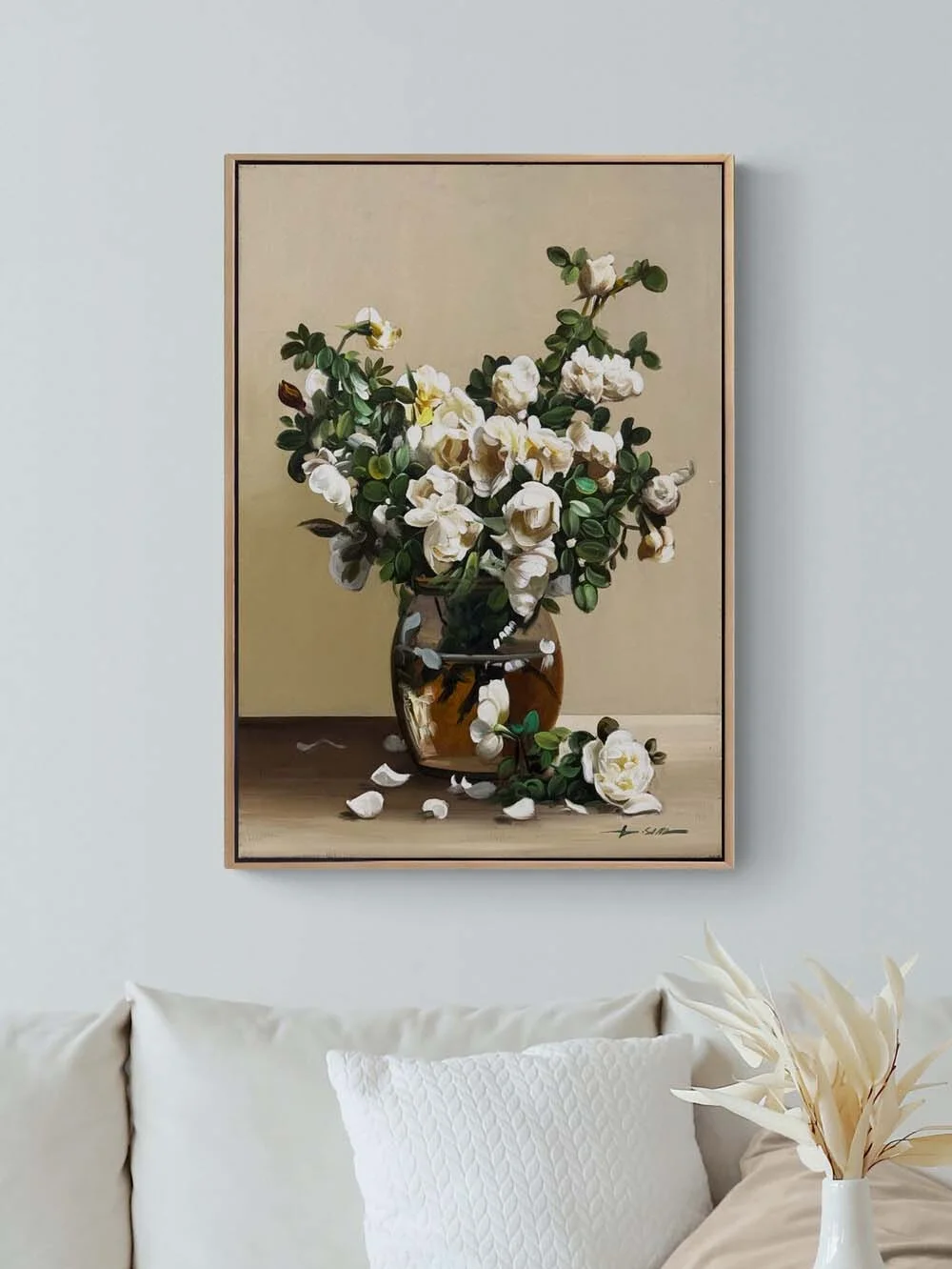 Manolya Natürmortu Yağlı Boya Tablosu