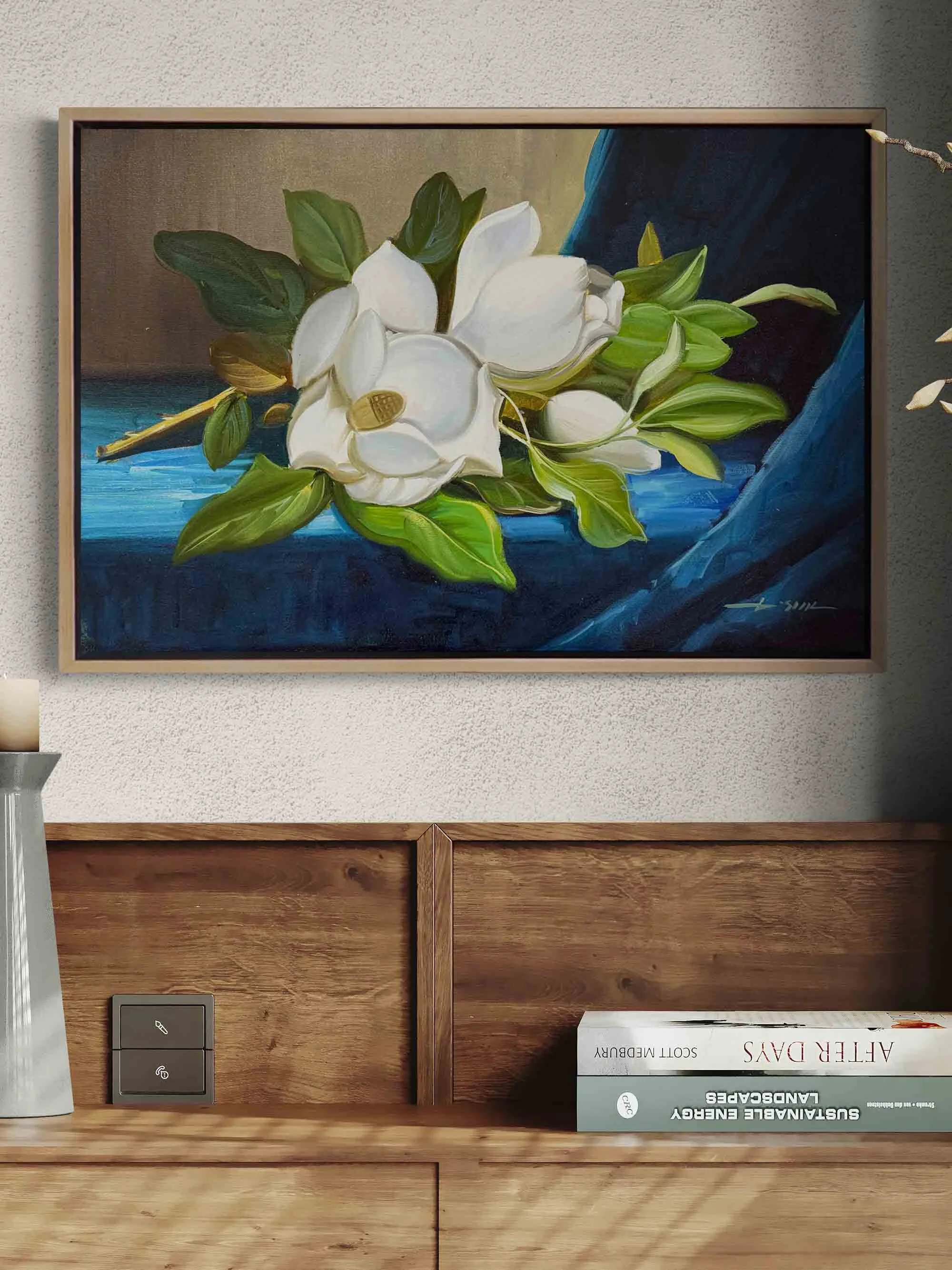 Magnolias Oil Painting
