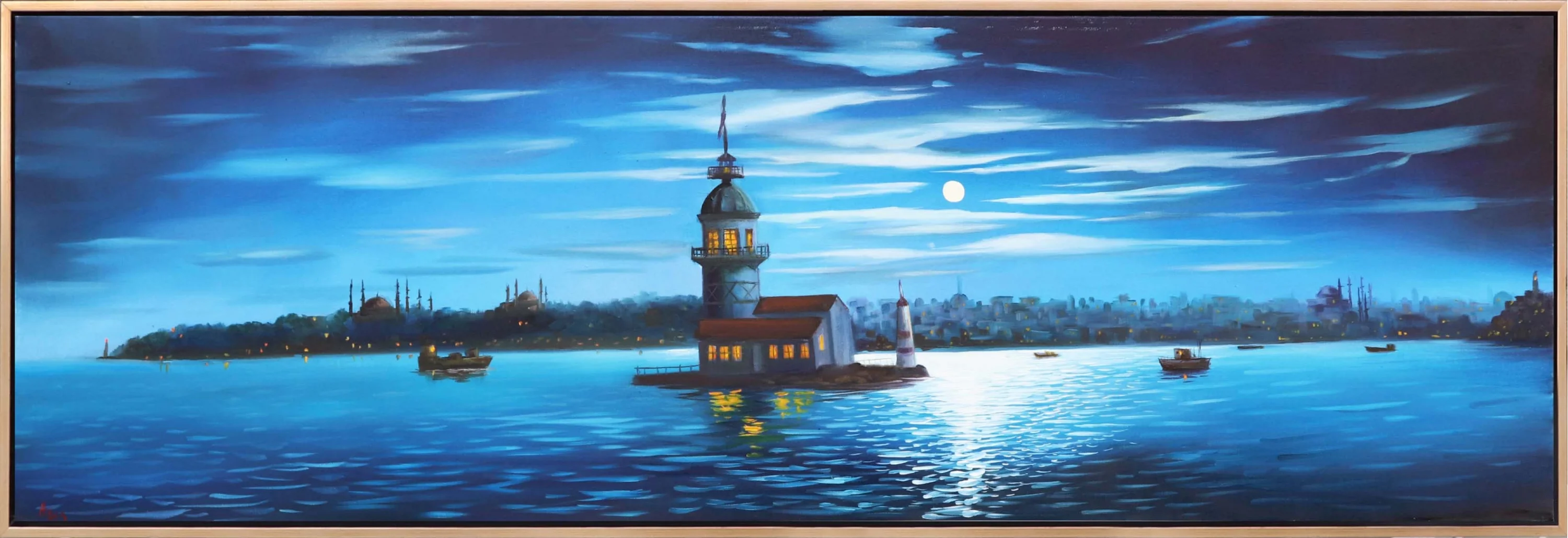 Maidens Tower Oil Painting